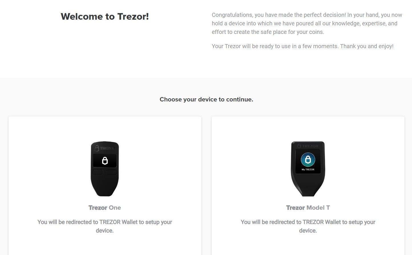 WebUSB sur Trezor