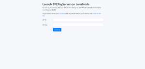 Launch BTCPay Server