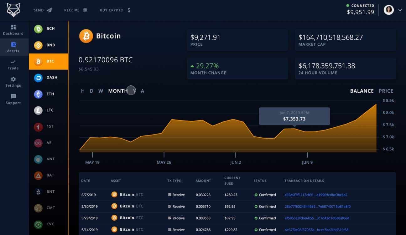 Gestionnaire de Crypto de ShapeShift