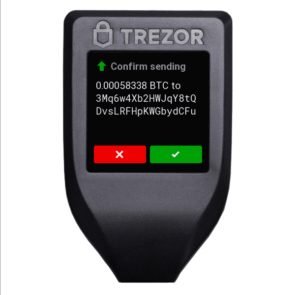 Trezor Model T Confirm Transaction