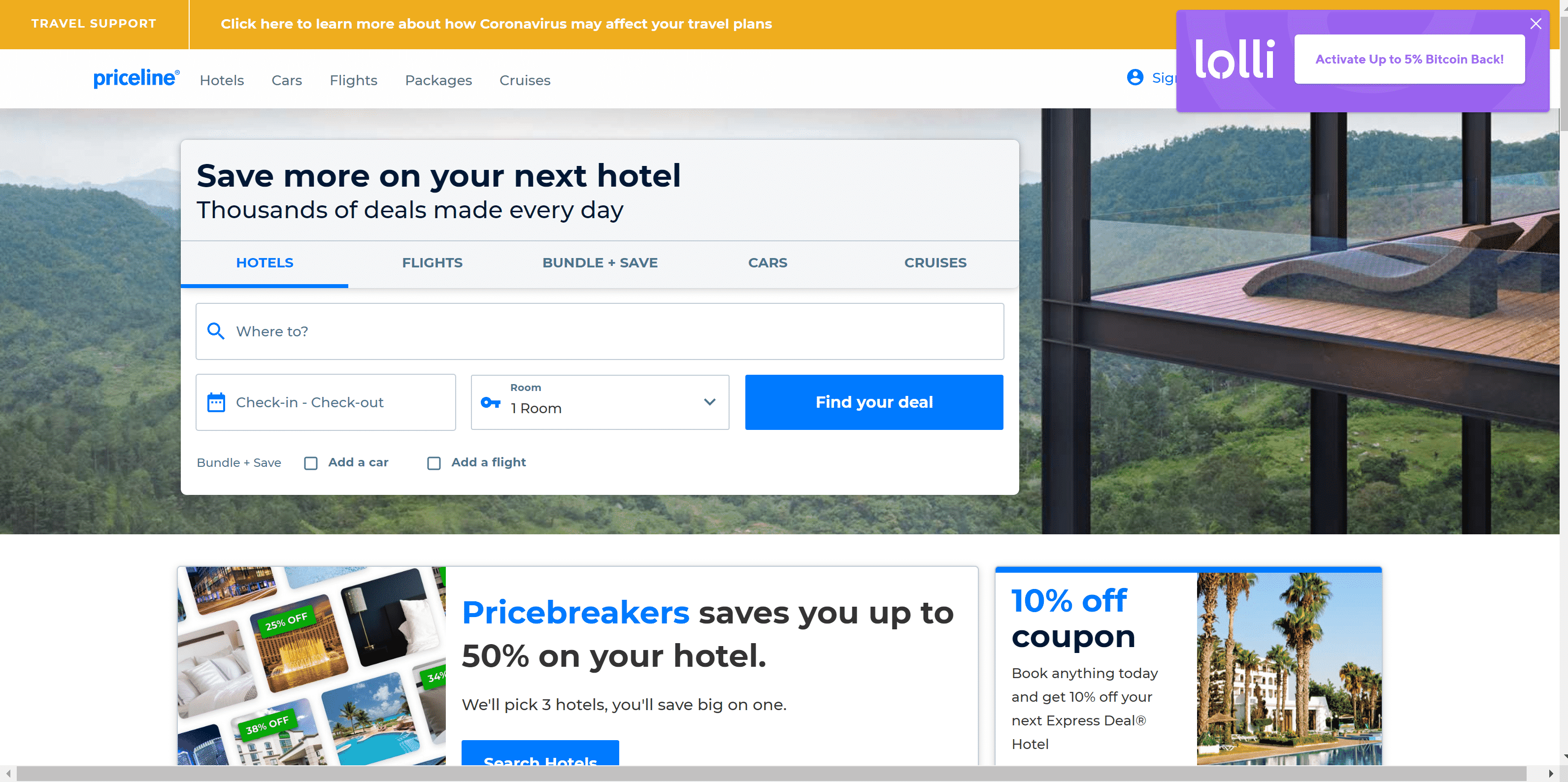 Lolli on Priceline.com